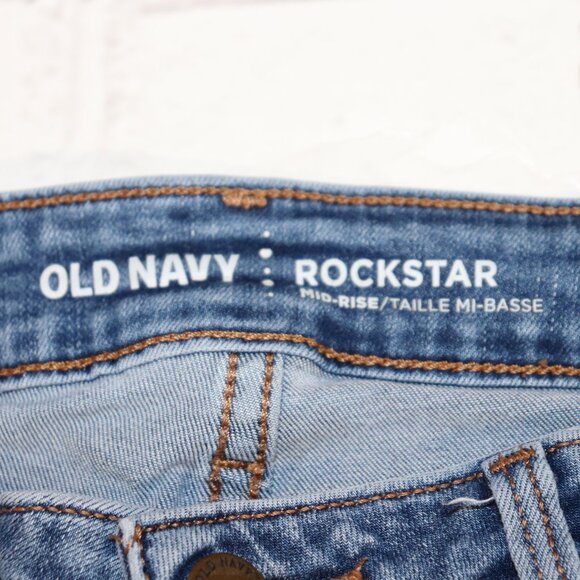 Old Navy Rock star Mid-rise Size 3 Junior's Jeans - Picture 7 of 8